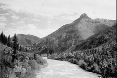 Gallatin River and Castle Rock c. 1900
